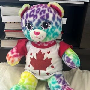build a bear stuffed animal teddy bear, with cute outfit, new condition.